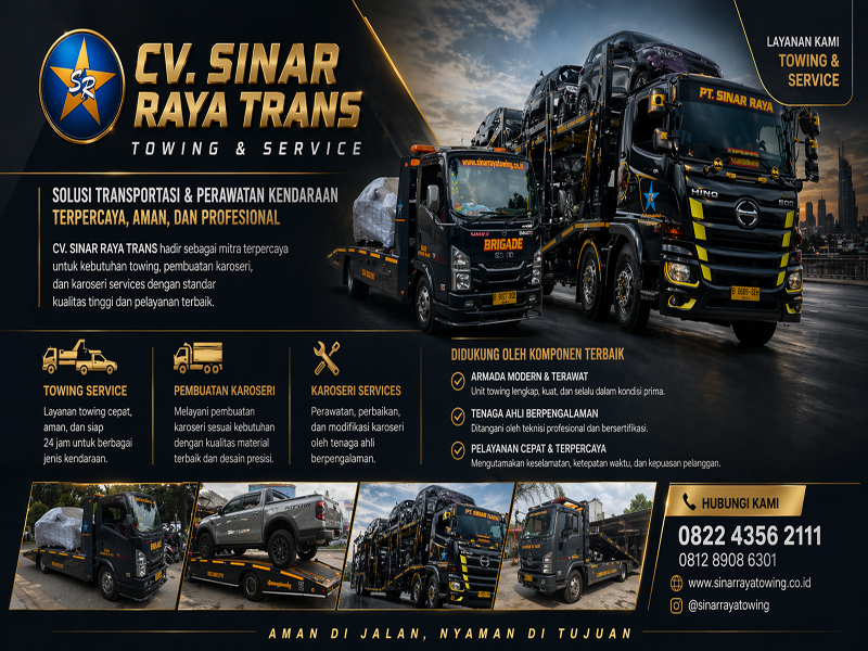 Hubungi CV. Sinar Raya Trans - Layanan Towing 24 Jam